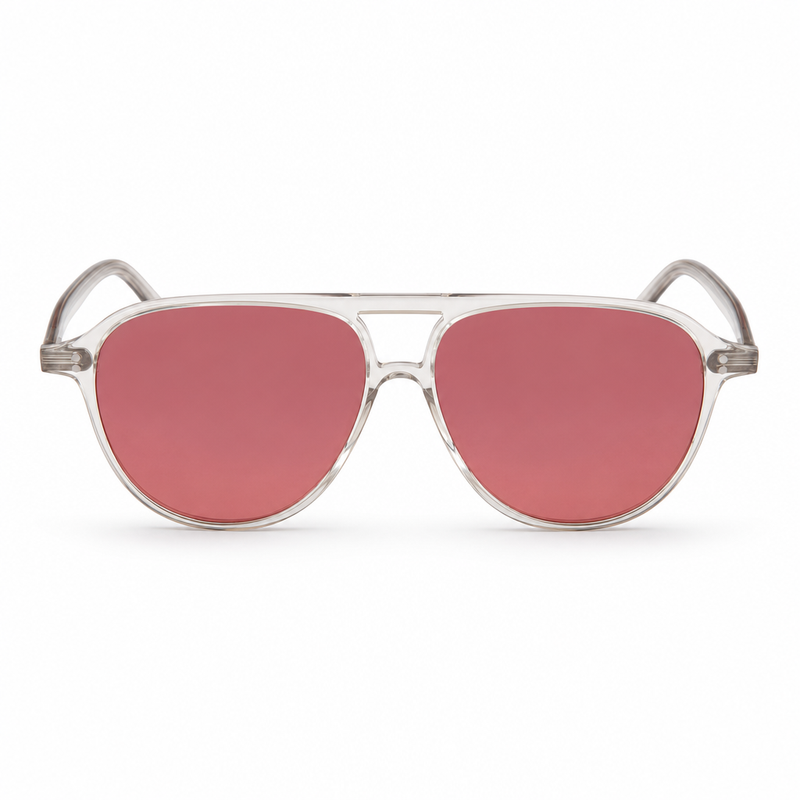 O&P Aviator in pink-to-red mirror