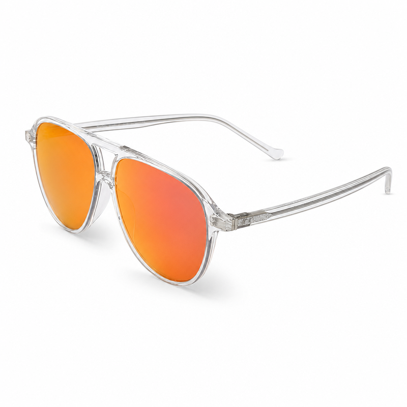 O&P Aviator in pink-to-red mirror