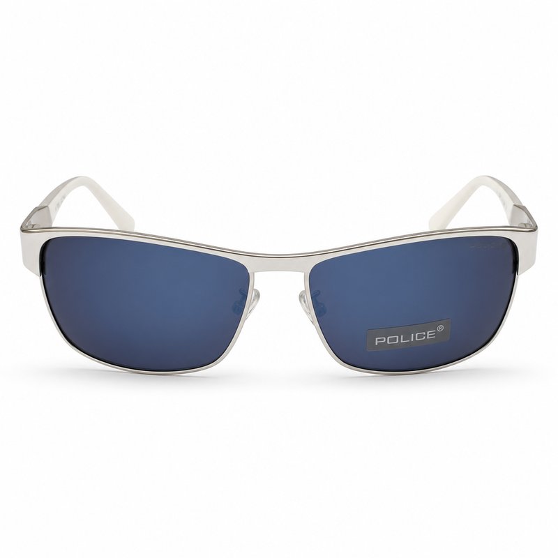 Police aviator in Blue mirror