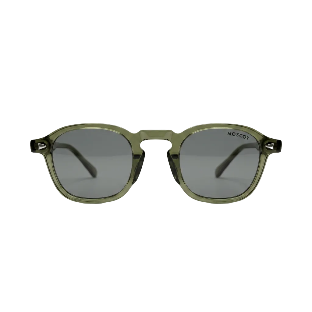 Moscot  sunglasses with a white background
