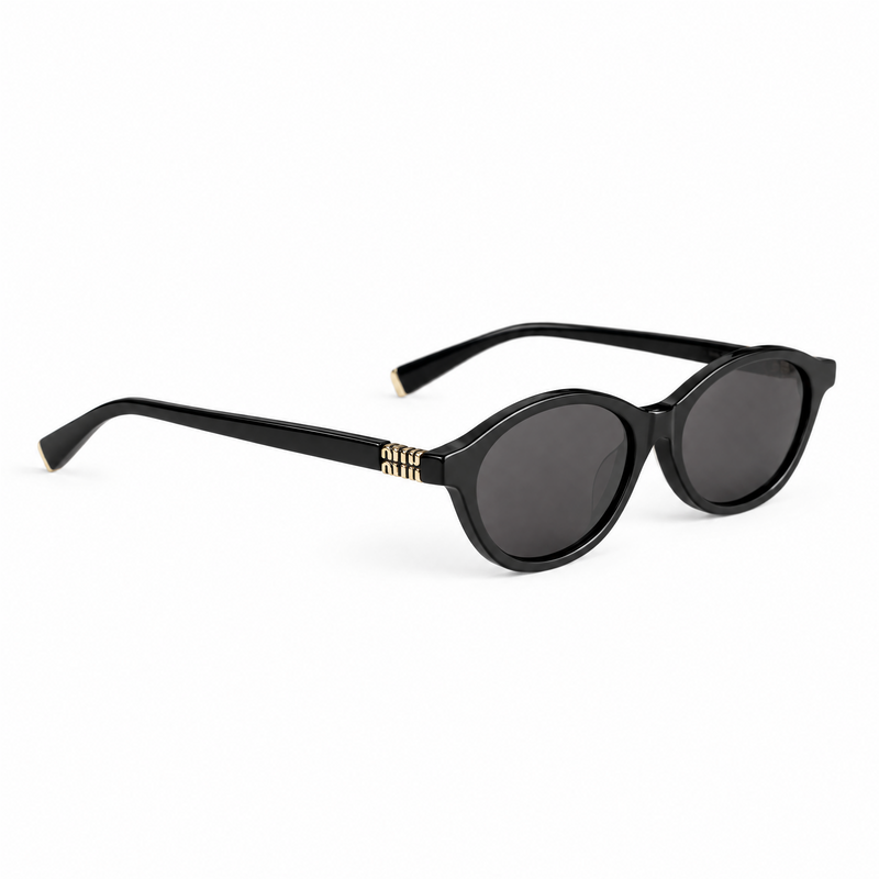 Miu-miu Oval In Black